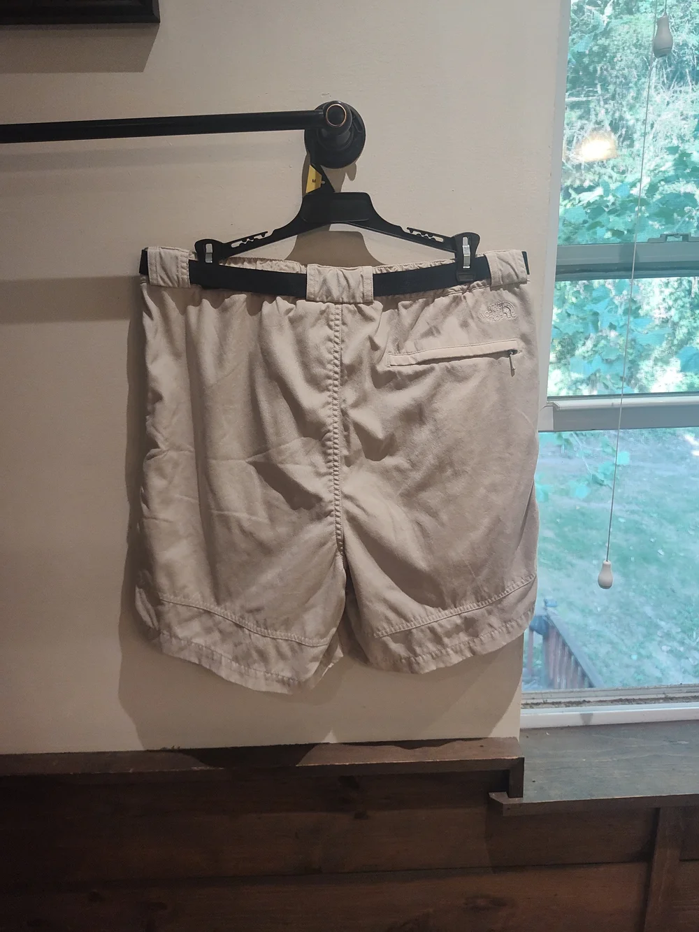 The North Face Men's Beige Outdoor Utility Shorts with Webbing Belt